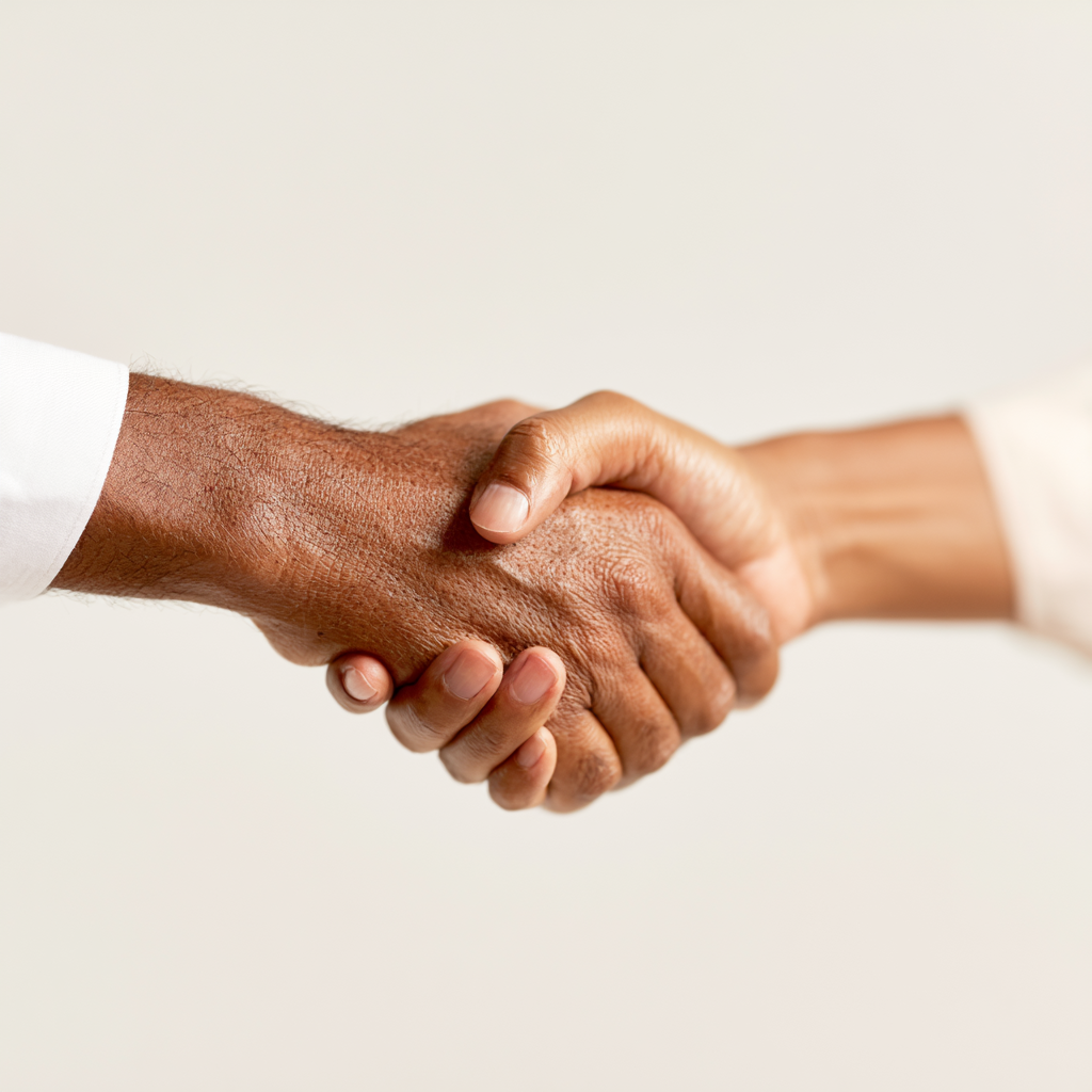 An image of a handshake