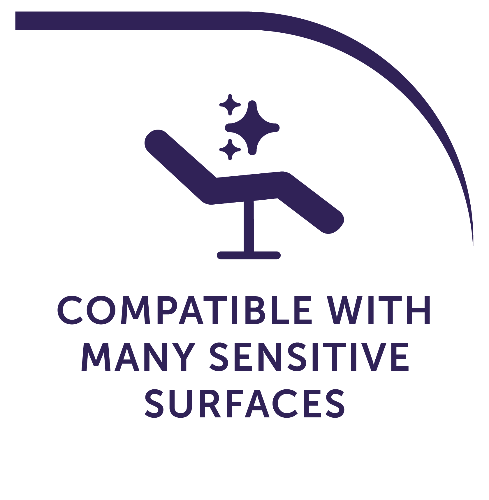 ejs product badge compatible with many sensitive surfaces